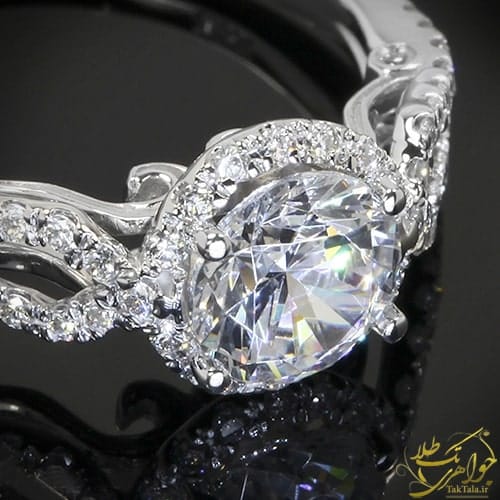 قیمت انگشتر الماس تک نگین زنانه