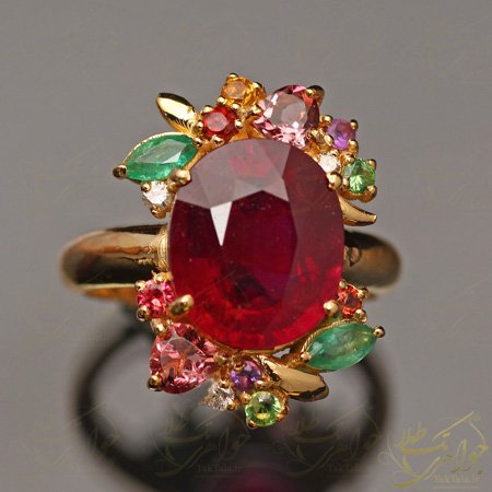 انگشتر-یاقوت-سرخ-اصل-زنانه-طلا-و-جواهر