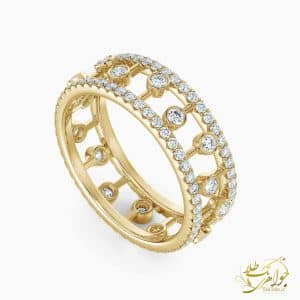 تصویر حلقه برلیان زنانه طلا و جواهر
